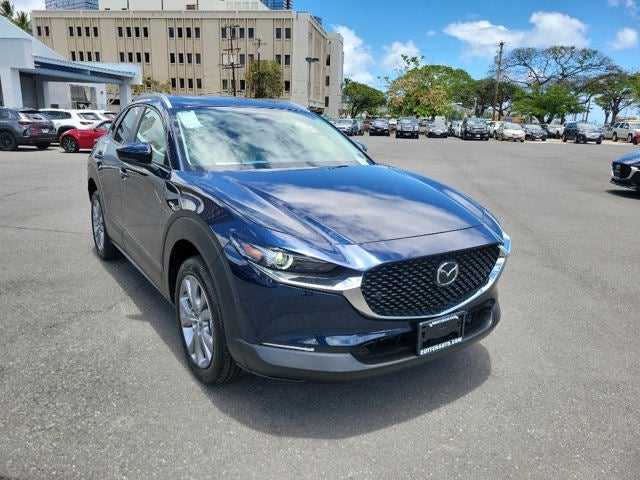2026 Mazda Mazda CX-30 2.5 S Preferred AWD in Deep Crystal Blue Mica — front three-quarter view