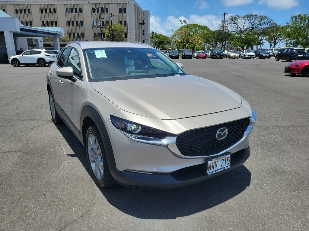 2023 Mazda Mazda CX-30 2.5 S Preferred Package in Platinum Quartz Metallic — front three-quarter view