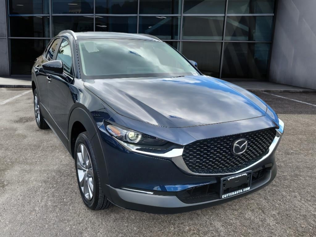 2026 Mazda Mazda CX-30 2.5 S Premium AWD in Deep Crystal Blue Mica — front three-quarter view