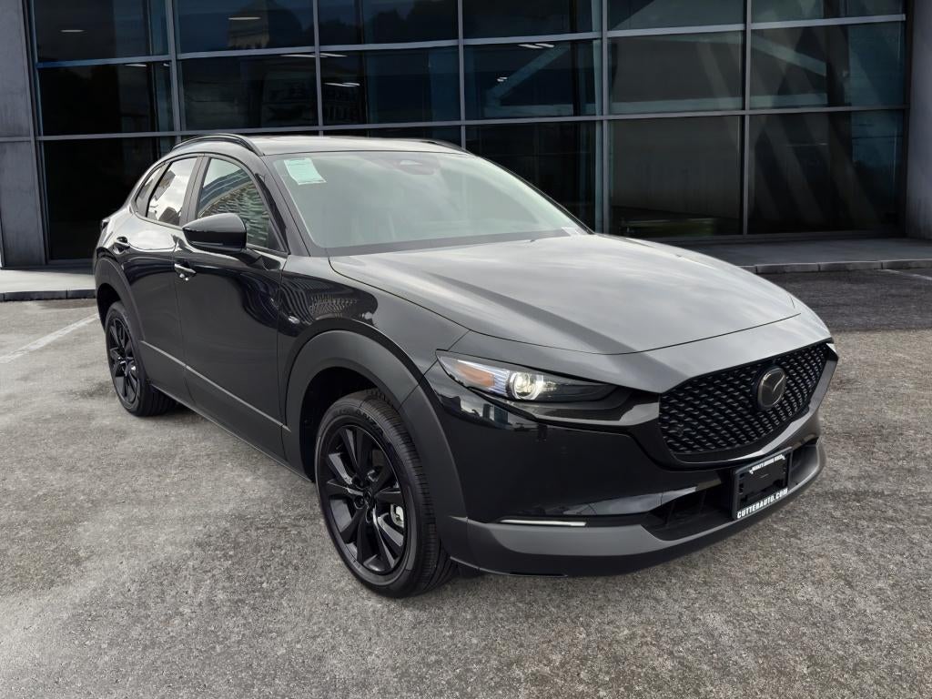 2026 Mazda Mazda CX-30 2.5 Turbo Aire Edition AWD in Jet Black Mica — front three-quarter view
