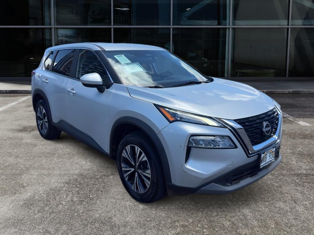 2023 Nissan Rogue SV in Brilliant Silver Metallic — front three-quarter view