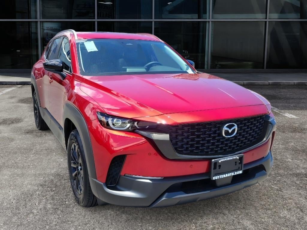 2026 Mazda Mazda CX-50 Hybrid Preferred AWD in Soul Red Crystal Metallic — front three-quarter view