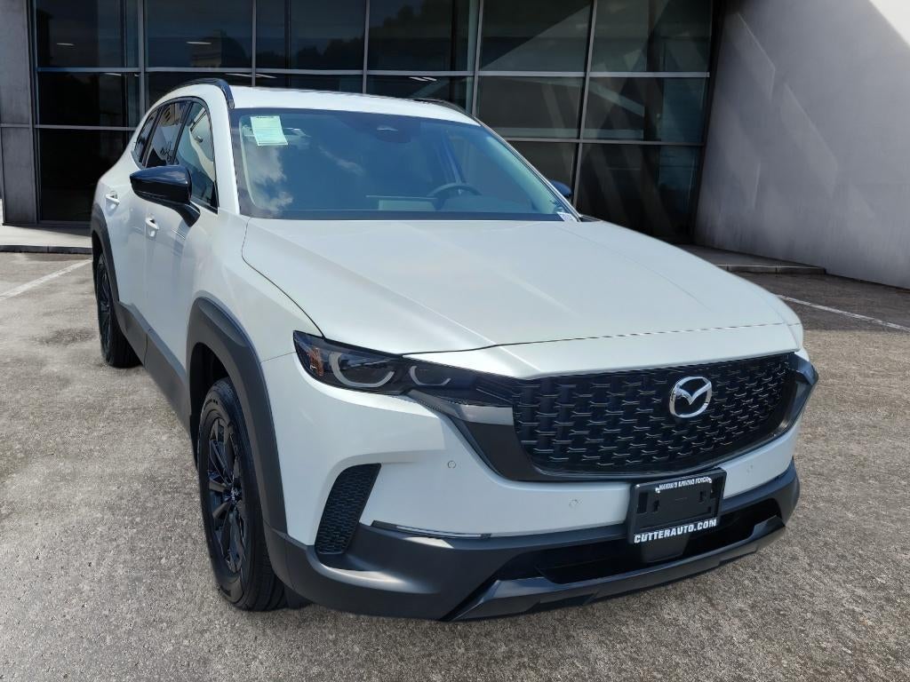 2026 Mazda Mazda CX-50 Hybrid Premium AWD in Wind Chill Pearl — front three-quarter view