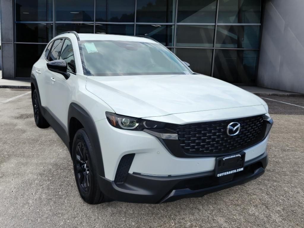 2026 Mazda Mazda CX-50 Hybrid Premium AWD in Wind Chill Pearl — front three-quarter view