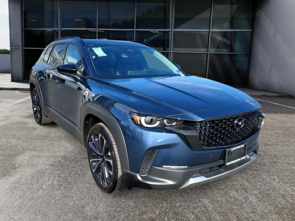 2026 Mazda Mazda CX-50 2.5 Turbo Premium Plus AWD in Ingot Blue Metallic — front three-quarter view