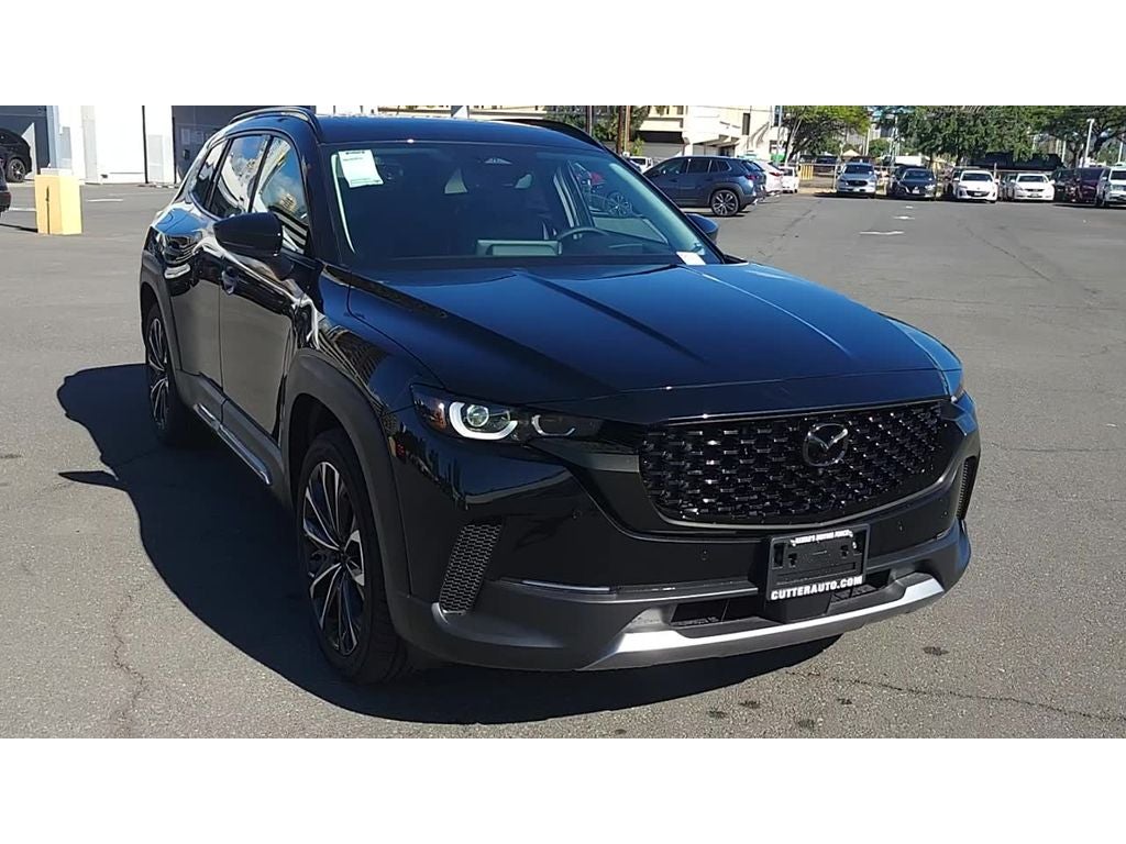 2026 Mazda Mazda CX-50 2.5 Turbo Premium Plus AWD in Jet Black Mica — front three-quarter view