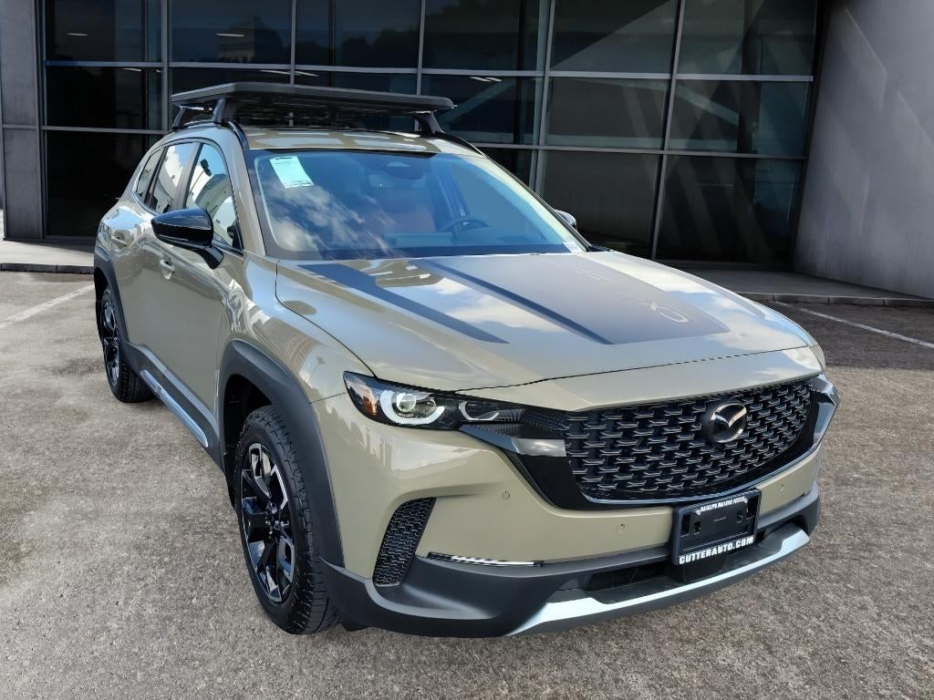 2026 Mazda Mazda CX-50 2.5 Turbo Meridian Edition AWD in Zircon Sand Metallic — front three-quarter view