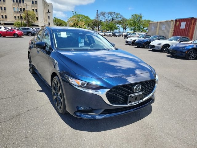 2026 Mazda Mazda3 Sedan 2.5 S Select Sport in Deep Crystal Blue Mica — front three-quarter view