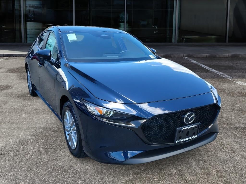 2026 Mazda Mazda3 Hatchback 2.5 S in Deep Crystal Blue Mica — front three-quarter view