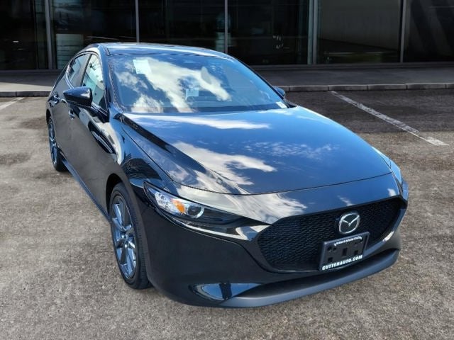 2026 Mazda Mazda3 Hatchback 2.5 S Preferred in Jet Black Mica — front three-quarter view