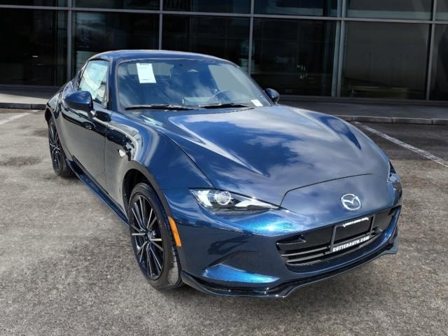 2026 Mazda Mazda MX-5 Miata RF Grand Touring in Deep Crystal Blue Mica — front three-quarter view