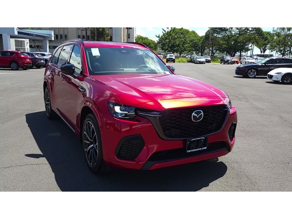 2025 Mazda Mazda CX-70 3.3 Turbo S Premium AWD in Soul Red Crystal Metallic — front three-quarter view
