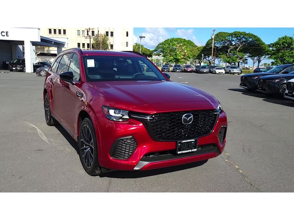 2025 Mazda Mazda CX-70 3.3 Turbo S Premium AWD in Soul Red Crystal Metallic — front three-quarter view