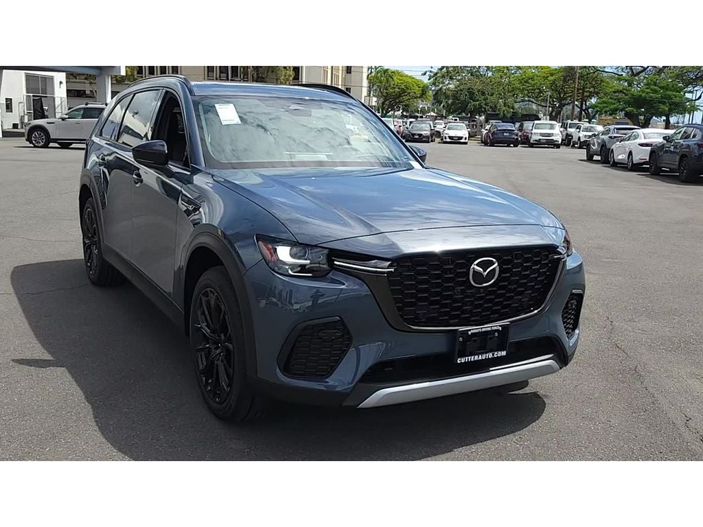 2026 Mazda Mazda CX-70 3.3 Turbo Premium Plus AWD in Polymetal Gray Metallic — front three-quarter view