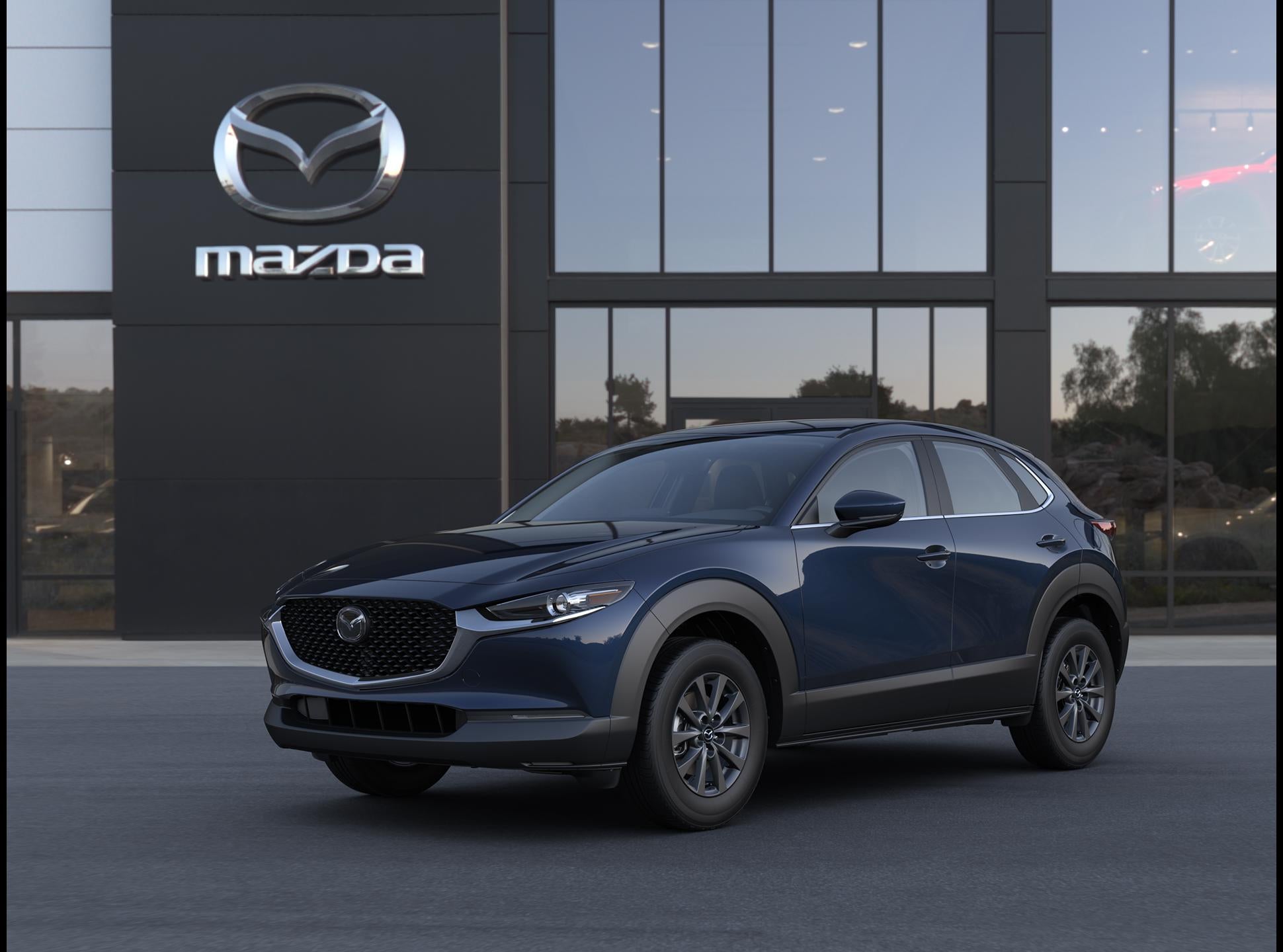 2026 Mazda Mazda CX-30 2.5 S AWD in Deep Crystal Blue Mica — front three-quarter view