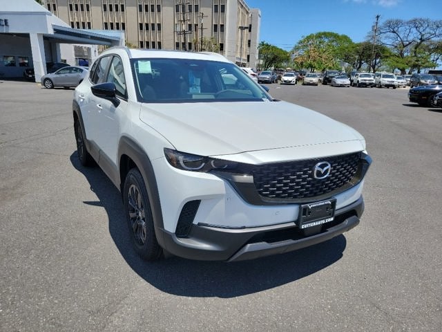 2026 Mazda Mazda CX-50 Hybrid Preferred AWD in Wind Chill Pearl — front three-quarter view