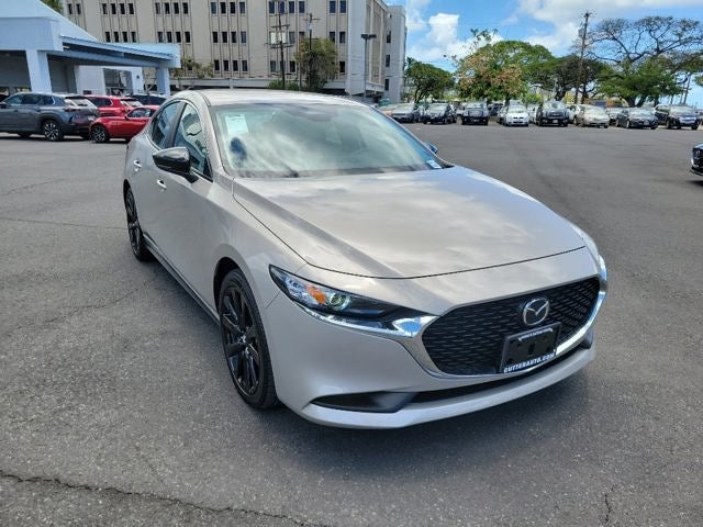 2026 Mazda Mazda3 Sedan 2.5 S Select Sport in Platinum Quartz Metallic — front three-quarter view