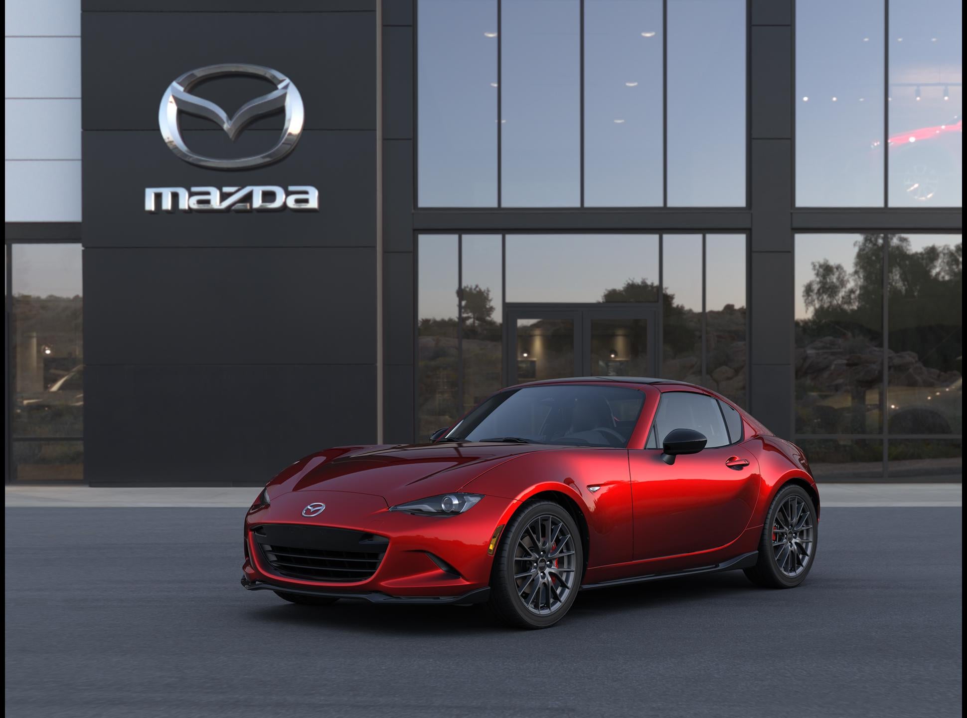 2026 Mazda Mazda MX-5 Miata RF Club in Soul Red Crystal Metallic — front three-quarter view
