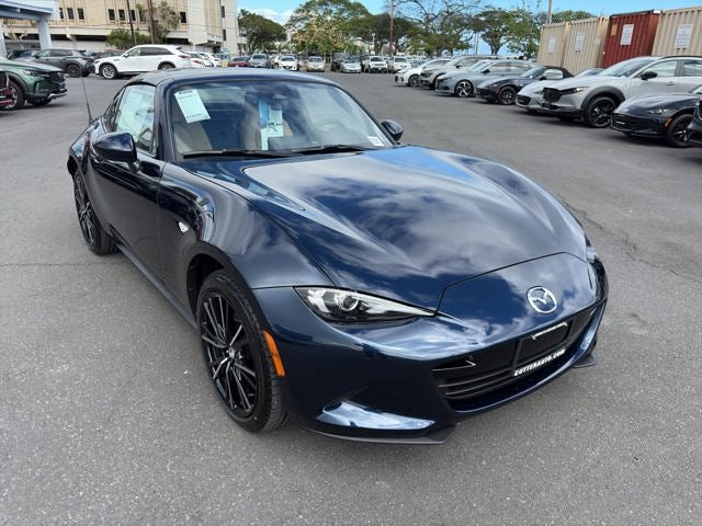 2026 Mazda Mazda MX-5 Miata RF Grand Touring in Deep Crystal Blue Mica — front three-quarter view