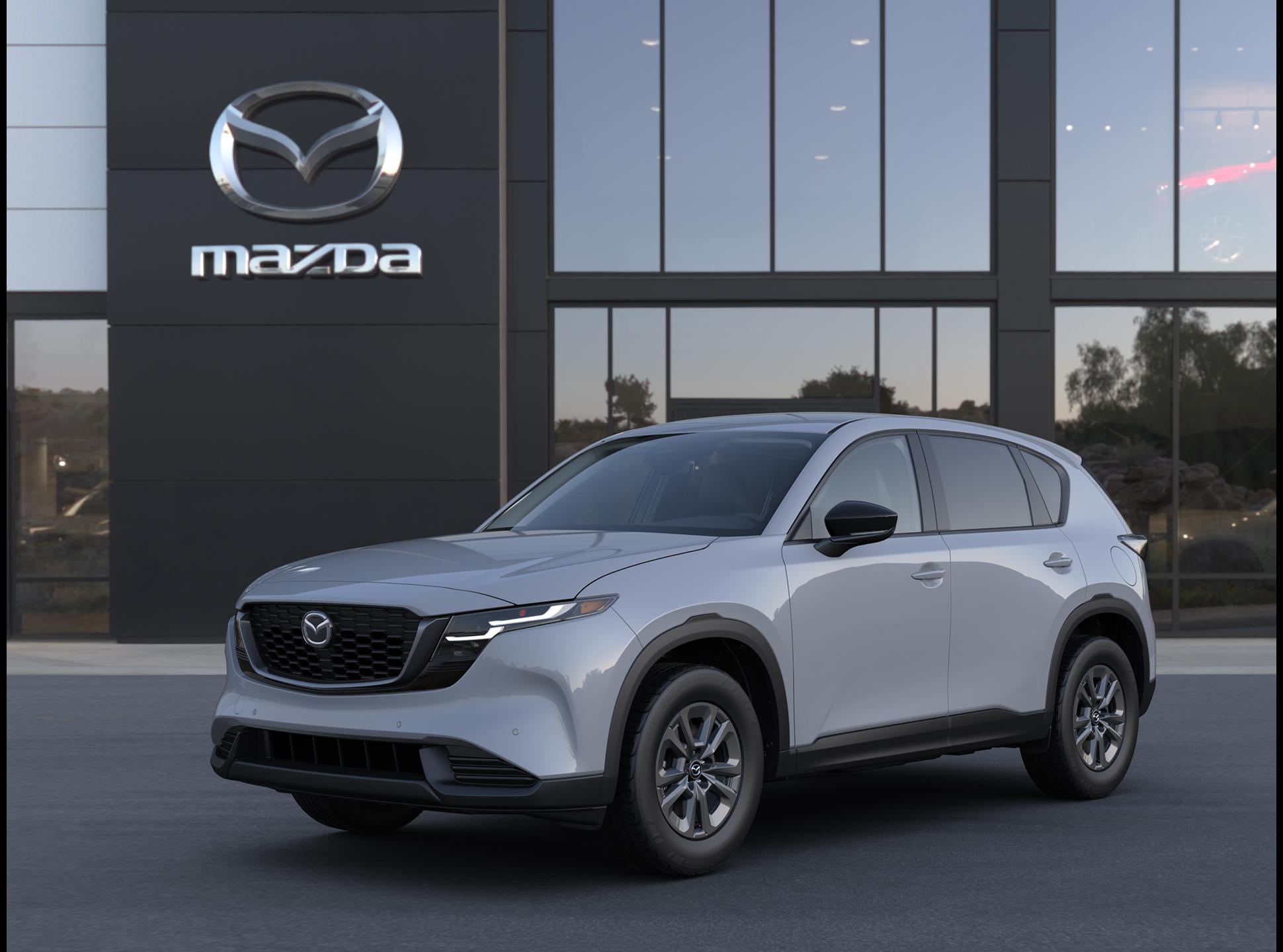 2026 Mazda Mazda CX-5 2.5 S Select AWD in Aero Gray Metallic — front three-quarter view