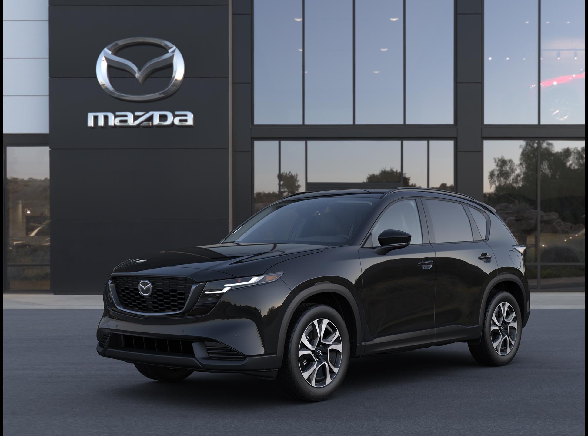 2026 Mazda Mazda CX-5 2.5 S Preferred AWD in Jet Black Mica — front three-quarter view
